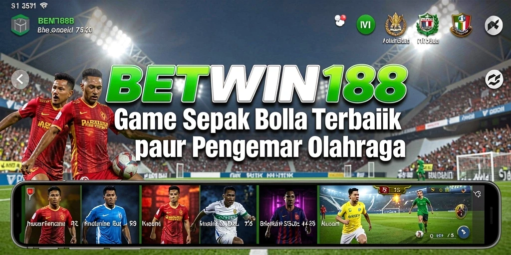 Tampilan gameplay sepak bola mendebarkan di BETWIN188.