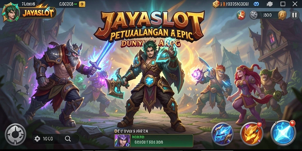 Tampilan gameplay JAYASLOT yang mengesankan dalam pertempuran ARPG.