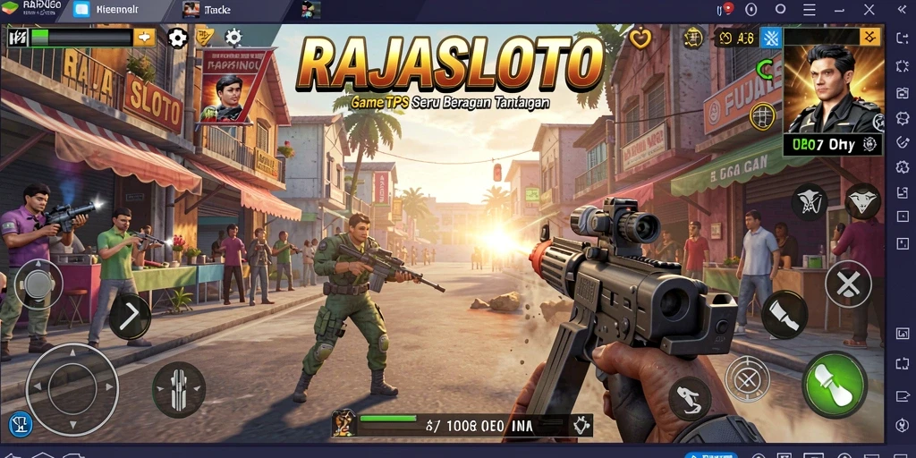 Tampilan gameplay RAJASLOTO yang mendebarkan dan seru.