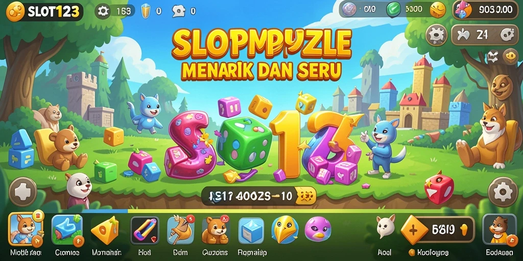 Tampilan gameplay SLOT123 yang seru dan menantang.