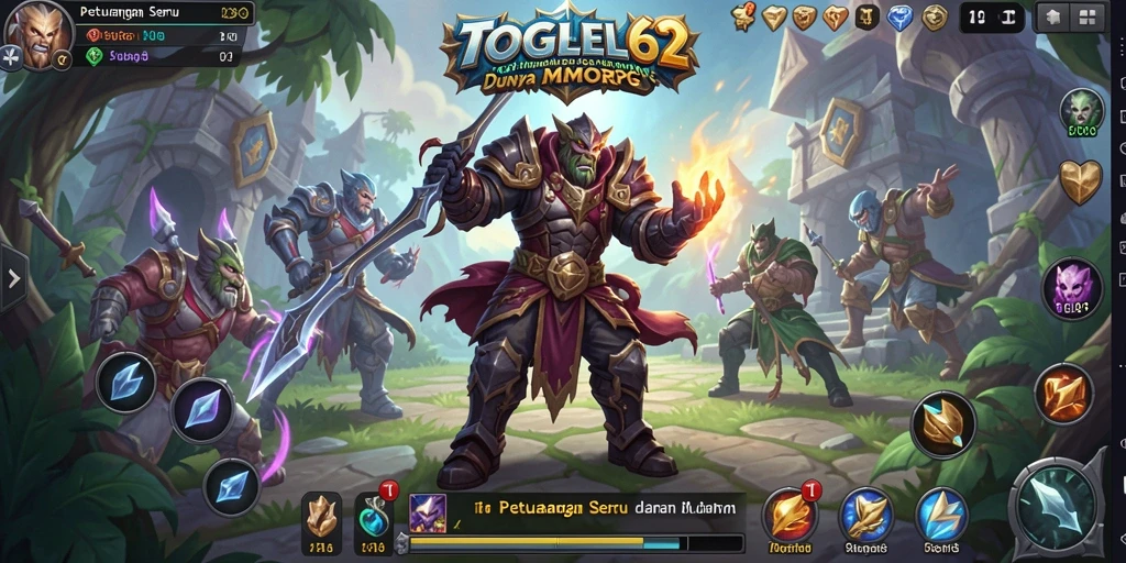 Gameplay seru TOGEL62 dalam petualangan dunia MMORPG.