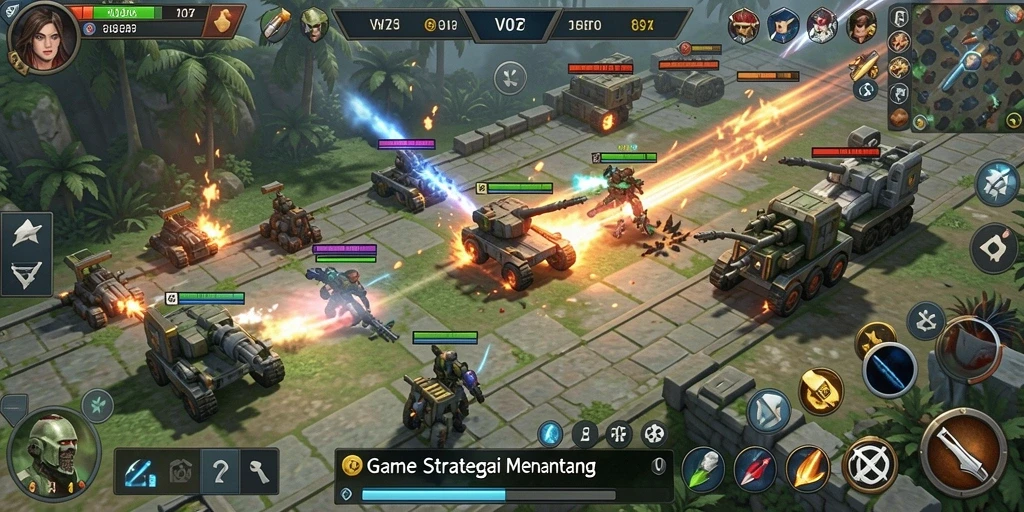 Tampilan strategis dan pertempuran intens di V07.