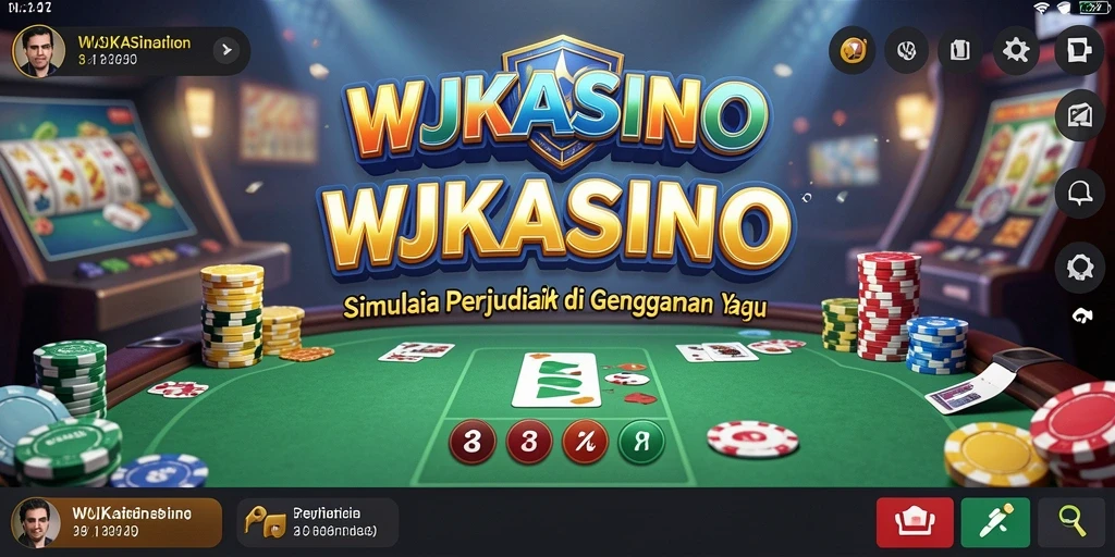 Screenshot gameplay WJKASINO menampilkan suasana kasino yang realistis.